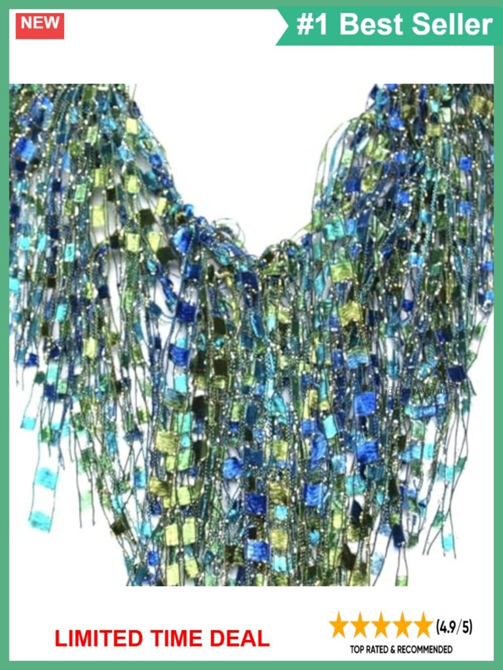 Metallic Thread Infinity Scarf Lightweight Fashion Wrap One Size